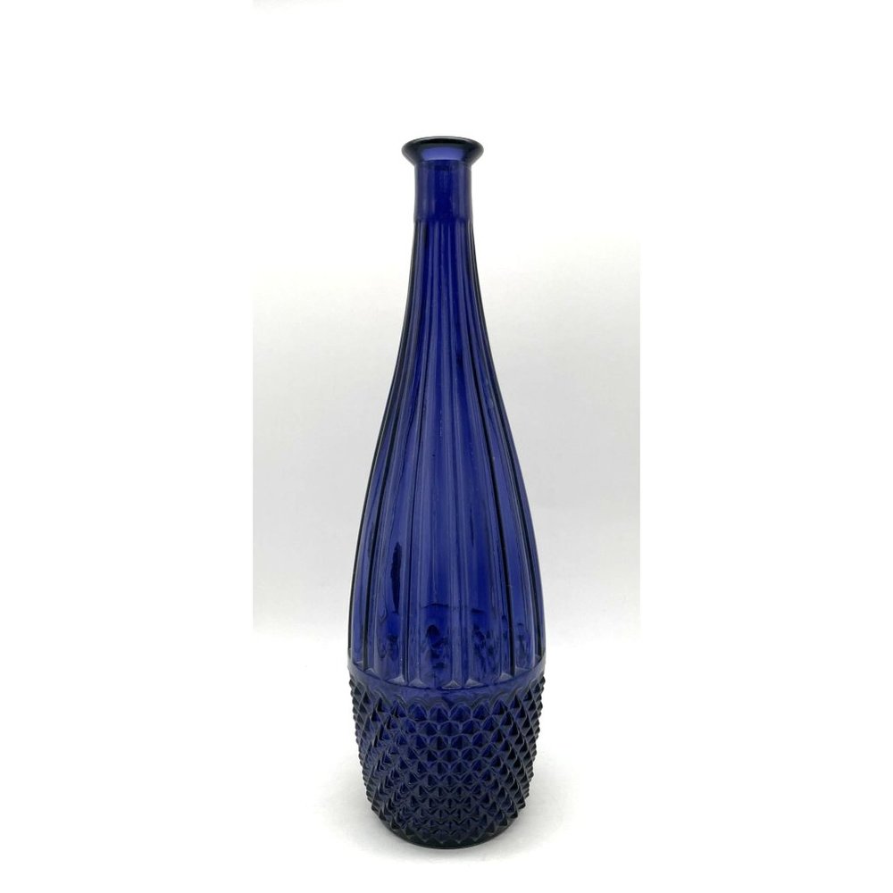 Vtg. Hobnail Diamond Empoli Rossini Decanter Bottle Hand Made in Italy